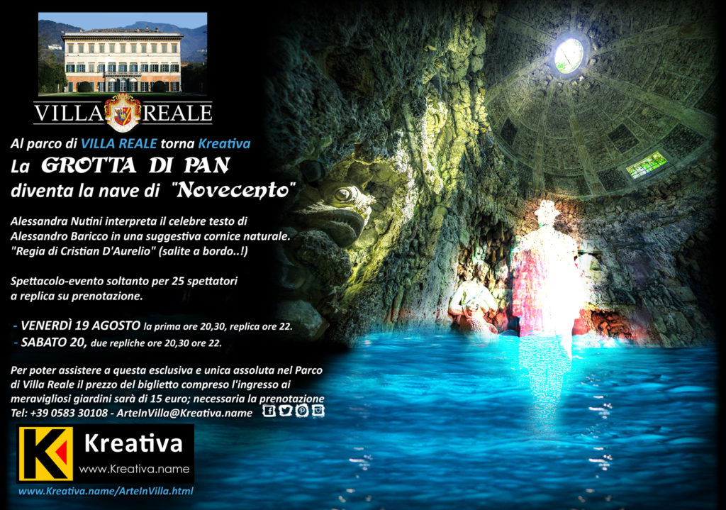 locandina La Grotta di Pan evento Kreativa Agosto