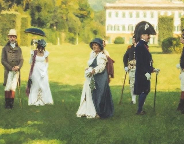 rievocatori napoleonici a Villa Reale