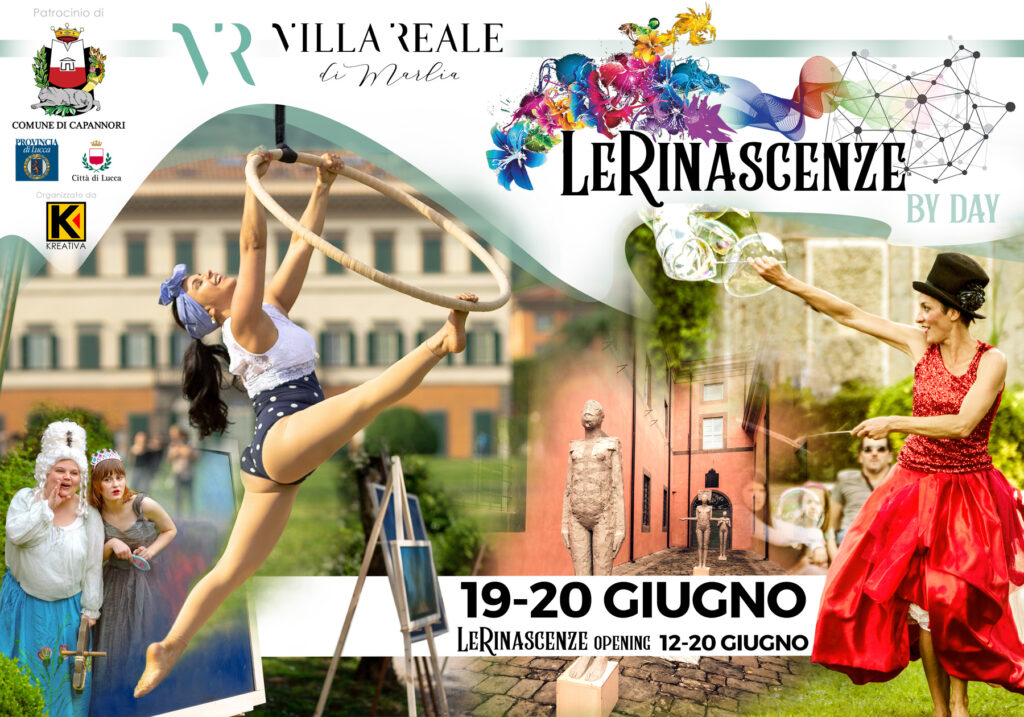Le RinascenzeFesta d'arte con performance, mostre e spettacoli ininterrotti a Villa Reale di Marlia, Capannori, LU