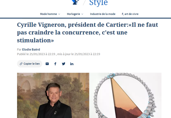 Le Figaro - «Le voyage recommencé» Cartier