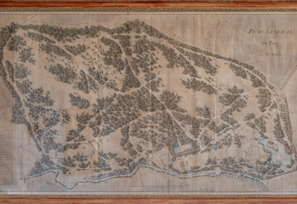 Mappa storica Elisa Bonaparte Sala da Gioco Villa Reale di Marlia Foto di Giuseppe Panico