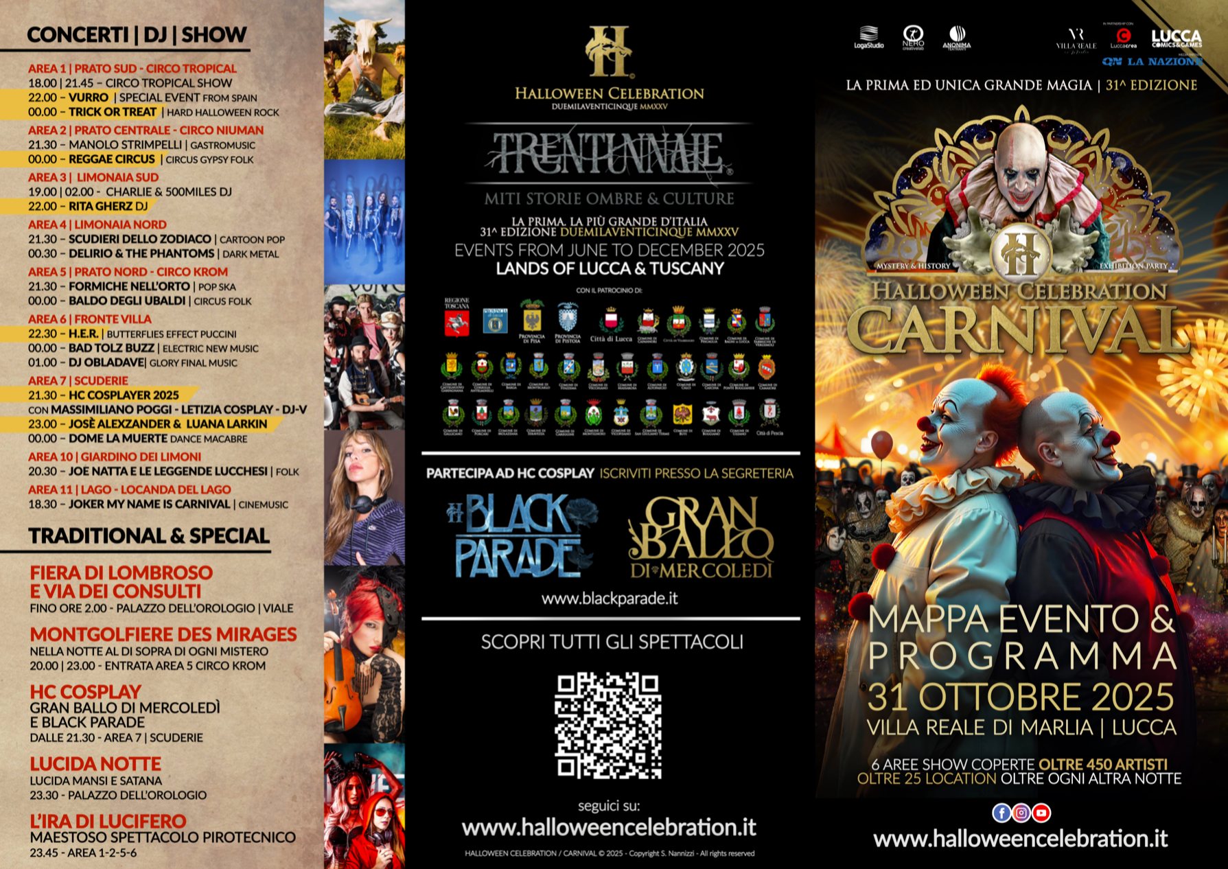 Mappa con programma fronte