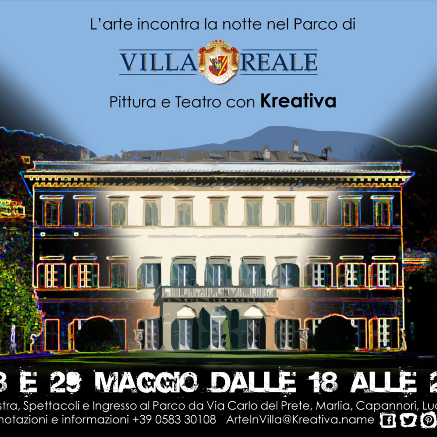 Manifesto Villareale pittura e teatro con Kreativa maggio2016