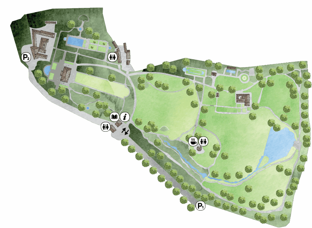 Mappa del Parco di Villa Reale