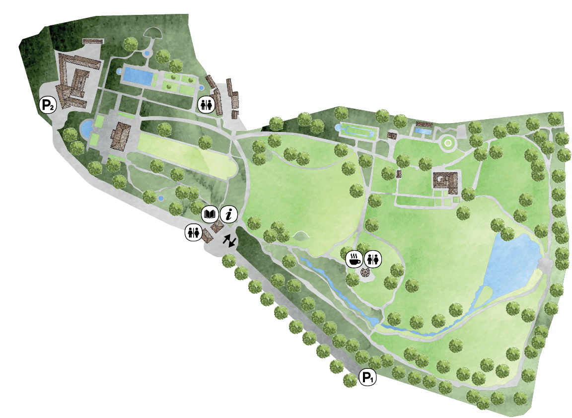 Mappa del Parco di Villa Reale
