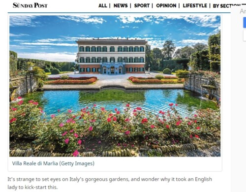 The Sunday Post Villa Reale di Marlia