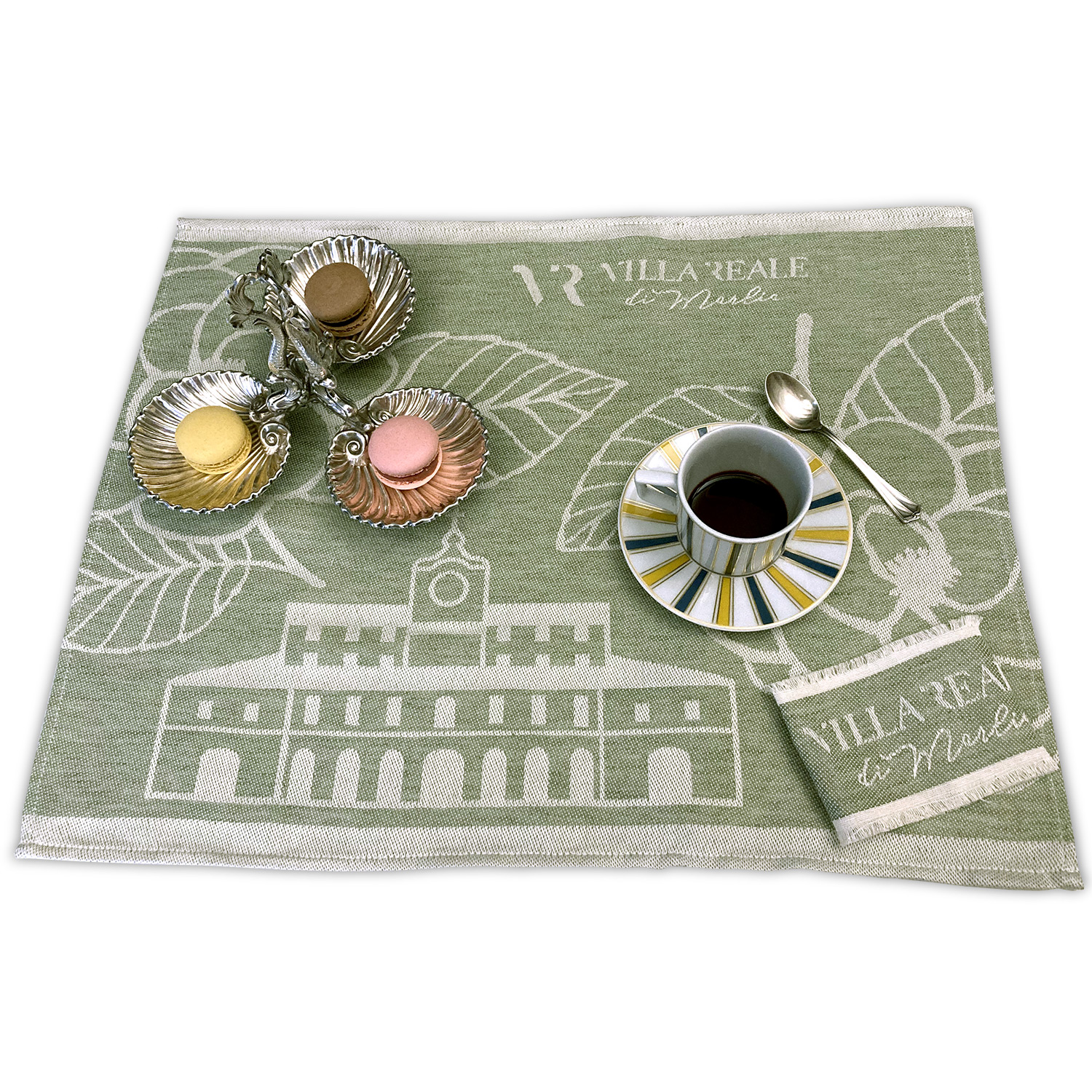 Tovaglietta verde Villa Reale di Marlia